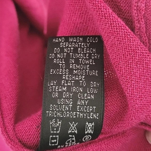 Lafayette 148 Pink Ruffle Open Front Longline Cardigan - Size Small - Picture 7 of 7